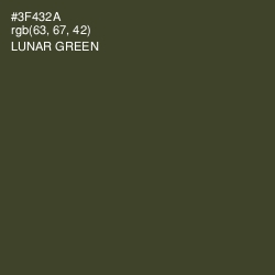#3F432A - Lunar Green Color Image